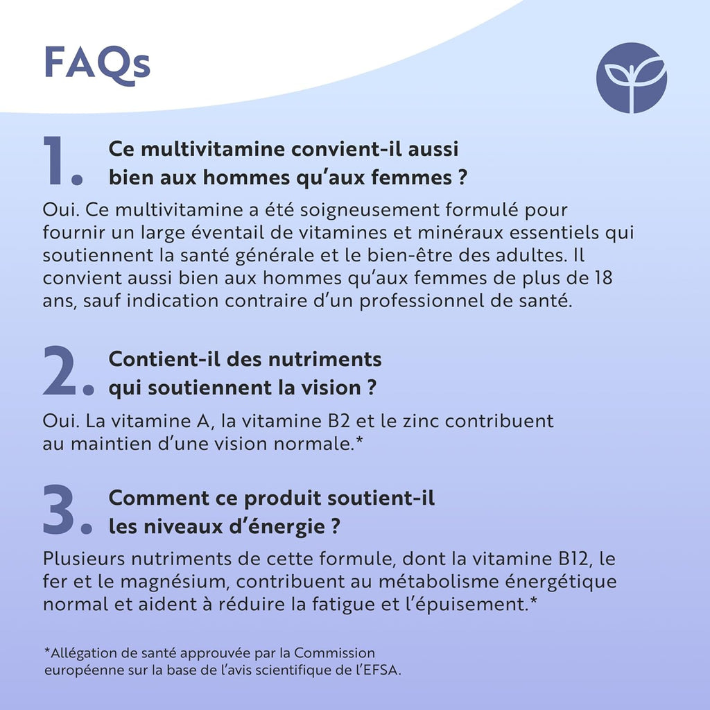 Multivitamines & Minéraux Naturels Premium